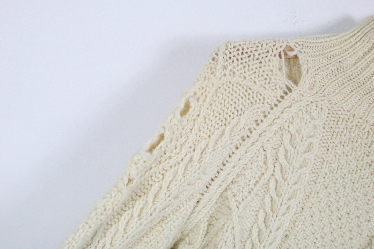 Brooks-Brothers Sweater | Vintage Chunky Cable-Knit Mock-Neck Sweater | Cozy Wool Pullover