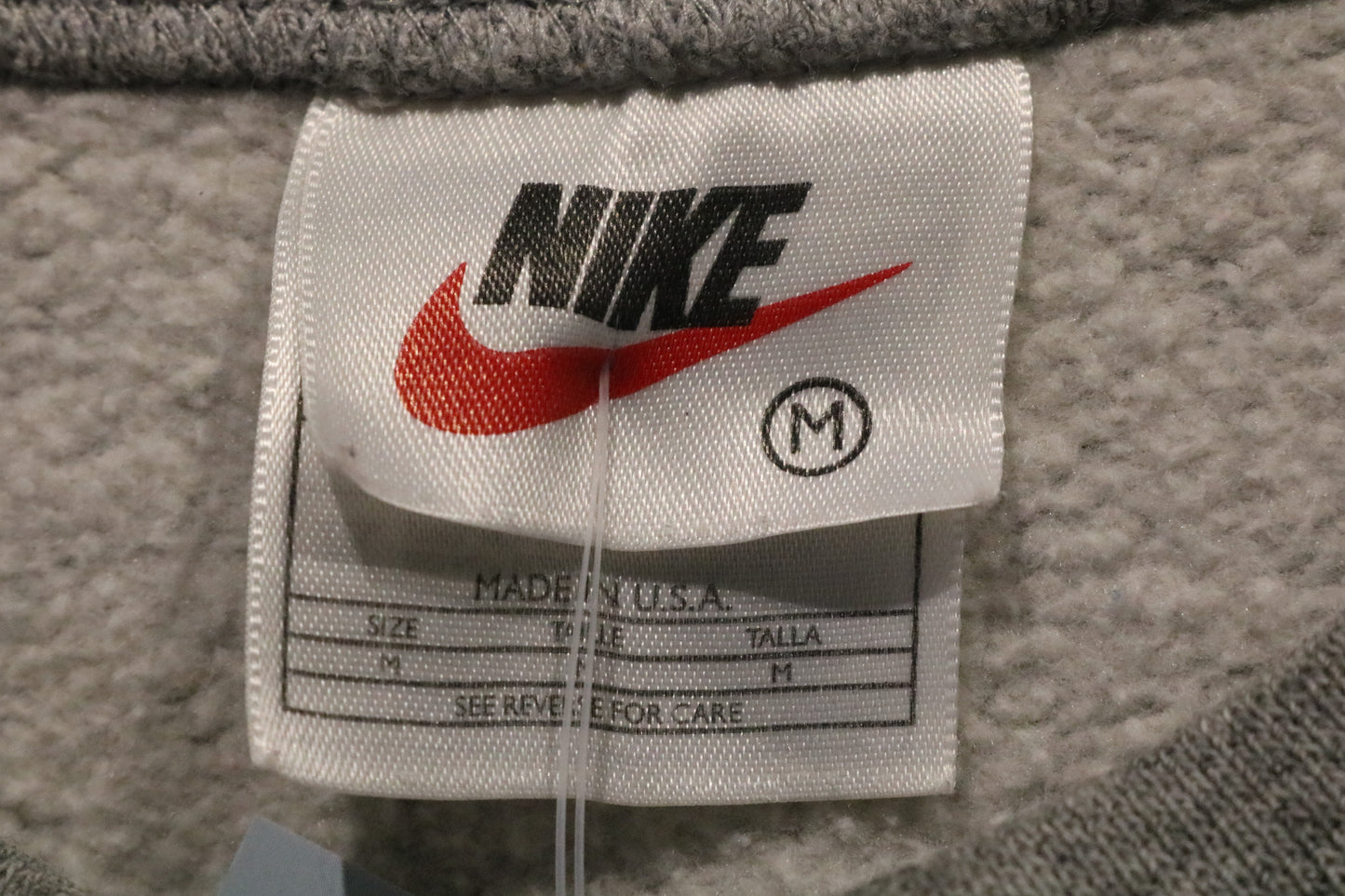 Nike Sweatshirt | Vintage Grey Mini Swoosh Crewneck | Essential Pullover