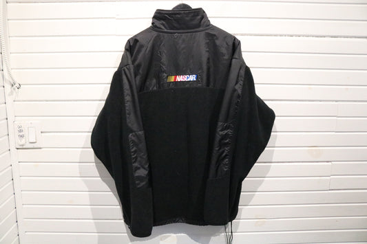 NASCAR Zip-Up Jacket | Vintage 90s Colorblock Fleece Jacket | Racing Outerwear