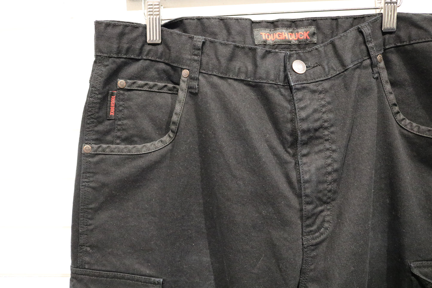 Levi-Strauss Red-Loop Jeans | Vintage Black Wash Red Stitch Denim Jeans | Workwear Inspired Denim Pants