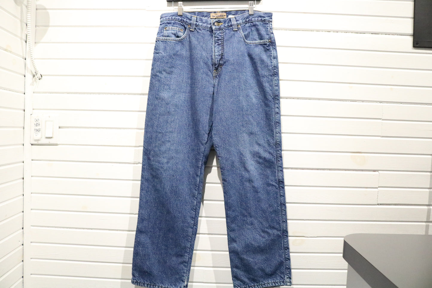 Hathaway Jeans | Vintage Made-in-Canada Classic Blue Denim Pants | Raw Hem Leg Openings | Everyday Wear