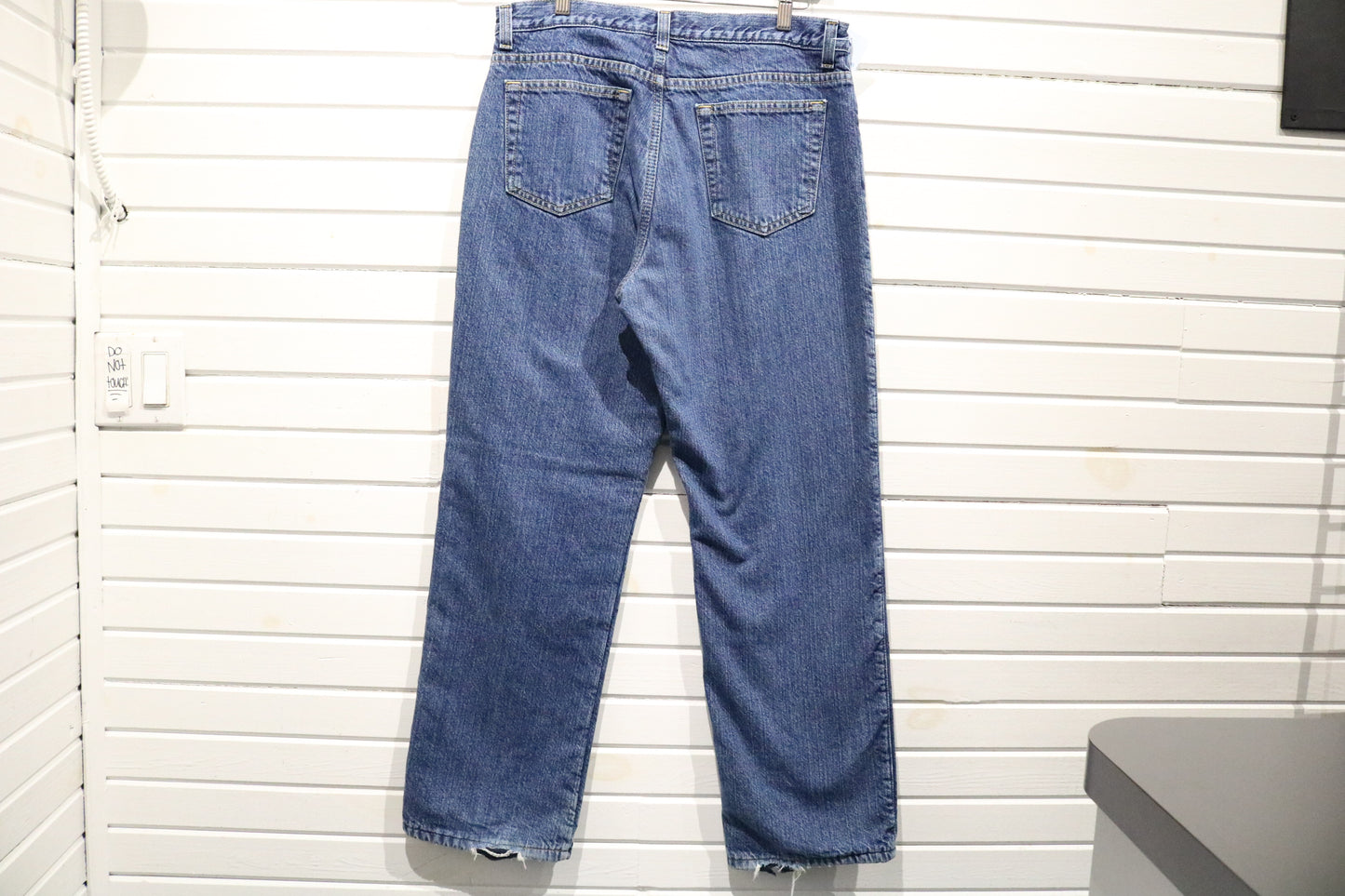 Hathaway Jeans | Vintage Made-in-Canada Classic Blue Denim Pants | Raw Hem Leg Openings | Everyday Wear