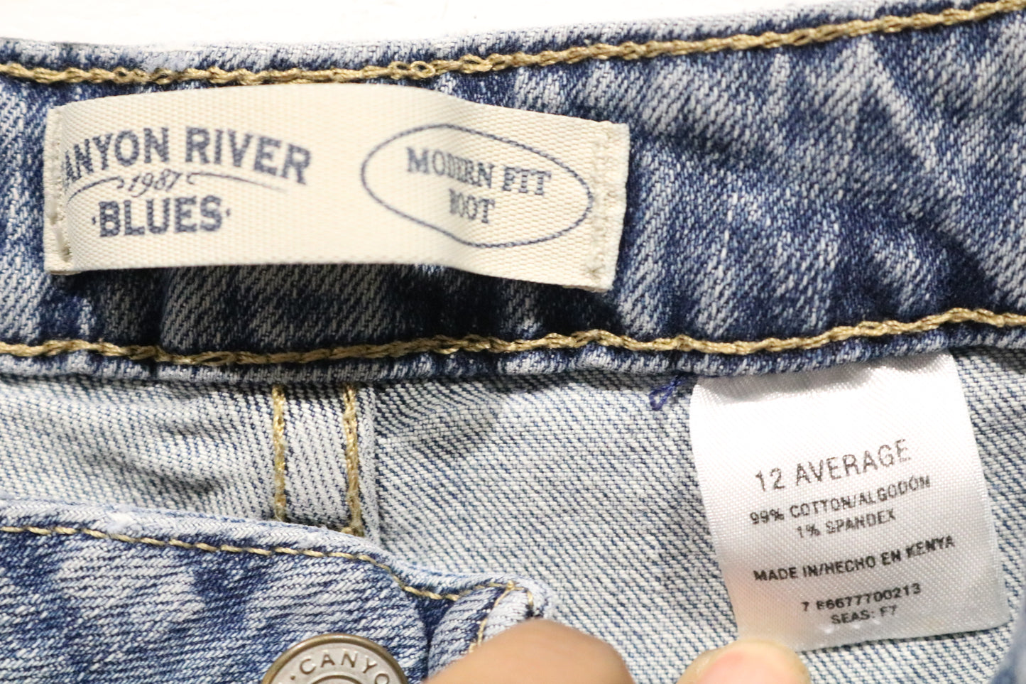 Canyon-River Blues Jeans | Vintage Contrast-Stitch Denim Pants | Classic Everyday Bottoms