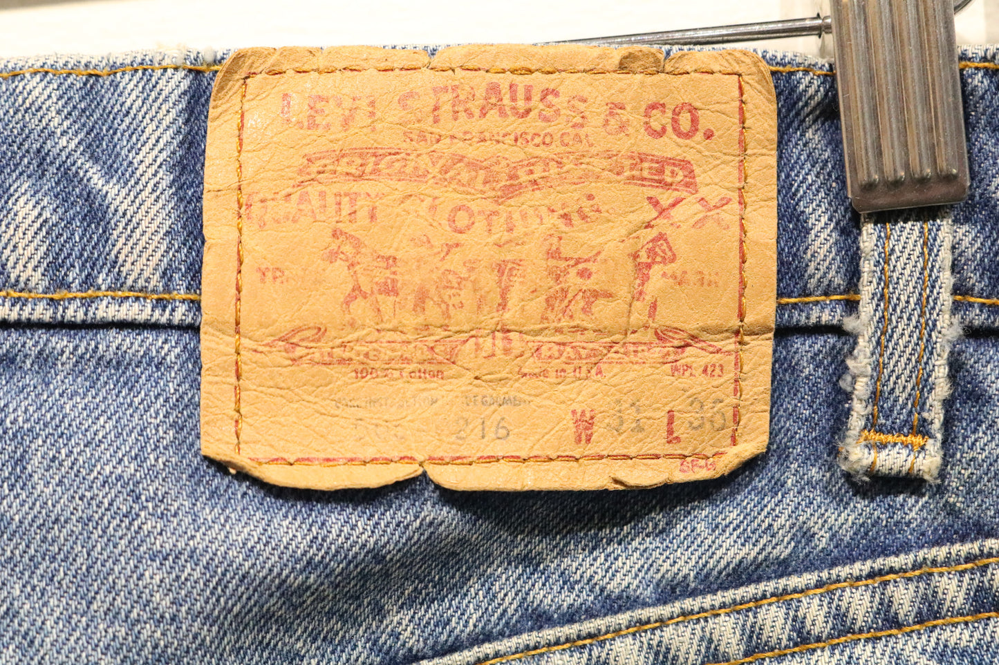 Levi's Jeans | Vintage Faded-Wash Straight-Leg Denim Jeans | Everyday Blue Denim