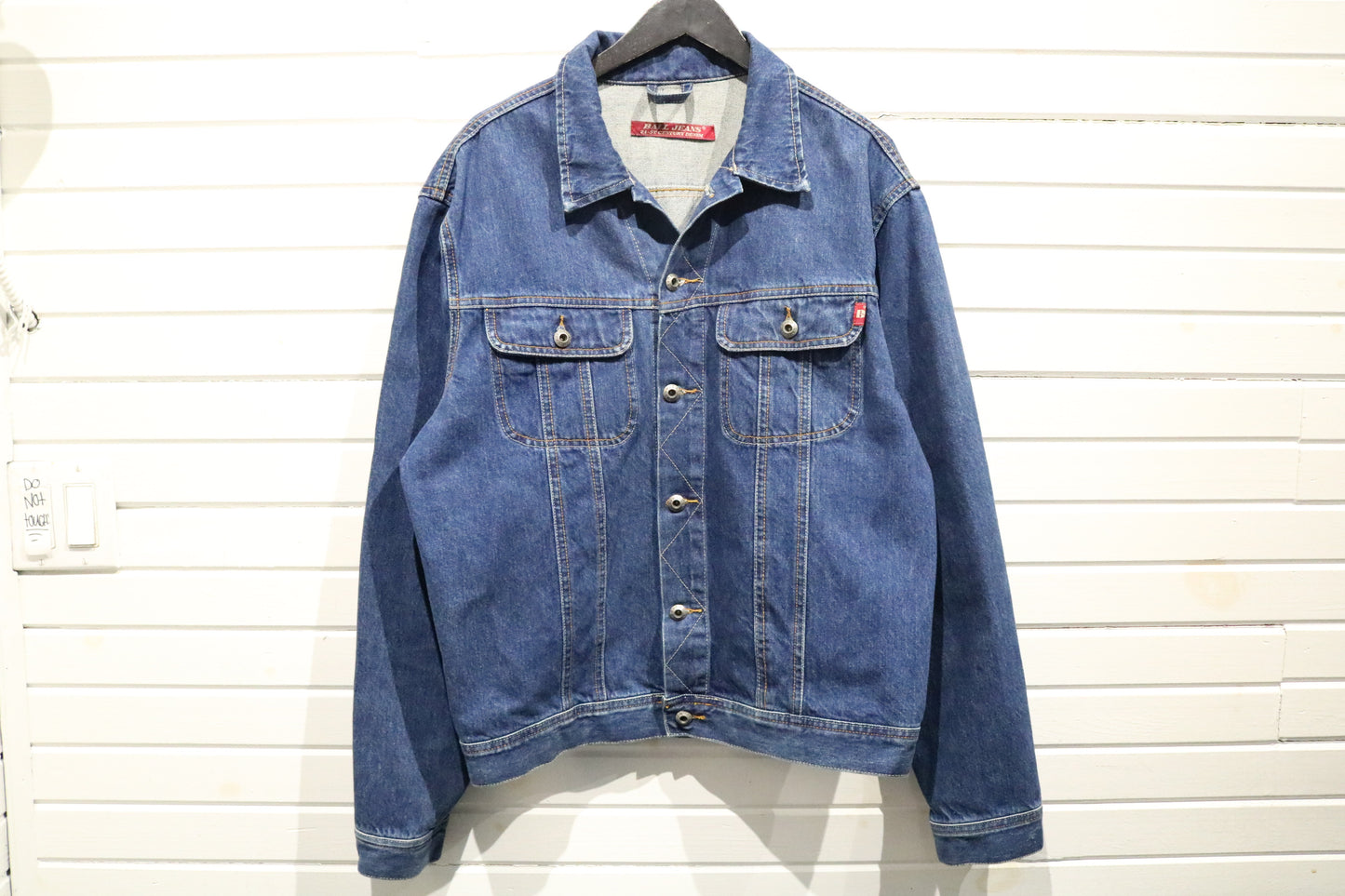 Ball-Jeans Denim Jacket | Vintage 2000s Contrast-Stitch Trucker Jacket | Classic Blue Jean Coat