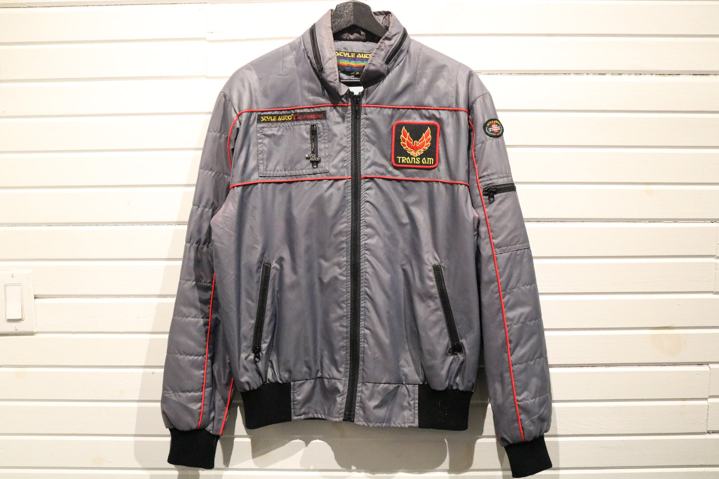 Style-Auto Jacket | Vintage Trans-Am Patch Zip-Up Jacket | Racing Inspired Outerwear