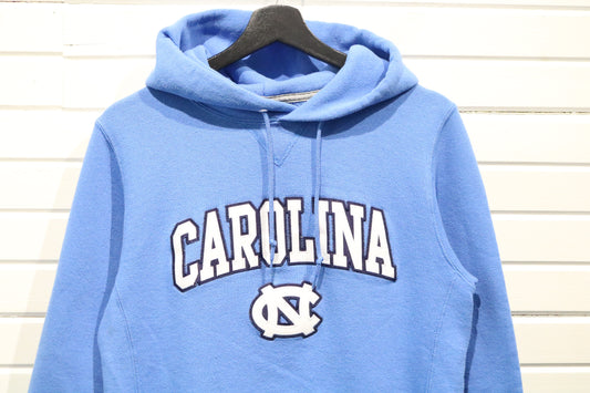 Russell-Athletic Hoodie | Vintage Carolina Embroidered Logo Pullover Hoodie | College Fan Sweatshirt