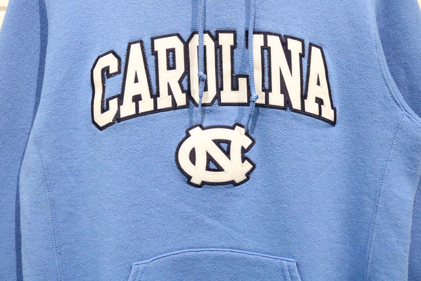 Russell-Athletic Hoodie | Vintage Carolina Embroidered Logo Pullover Hoodie | College Fan Sweatshirt