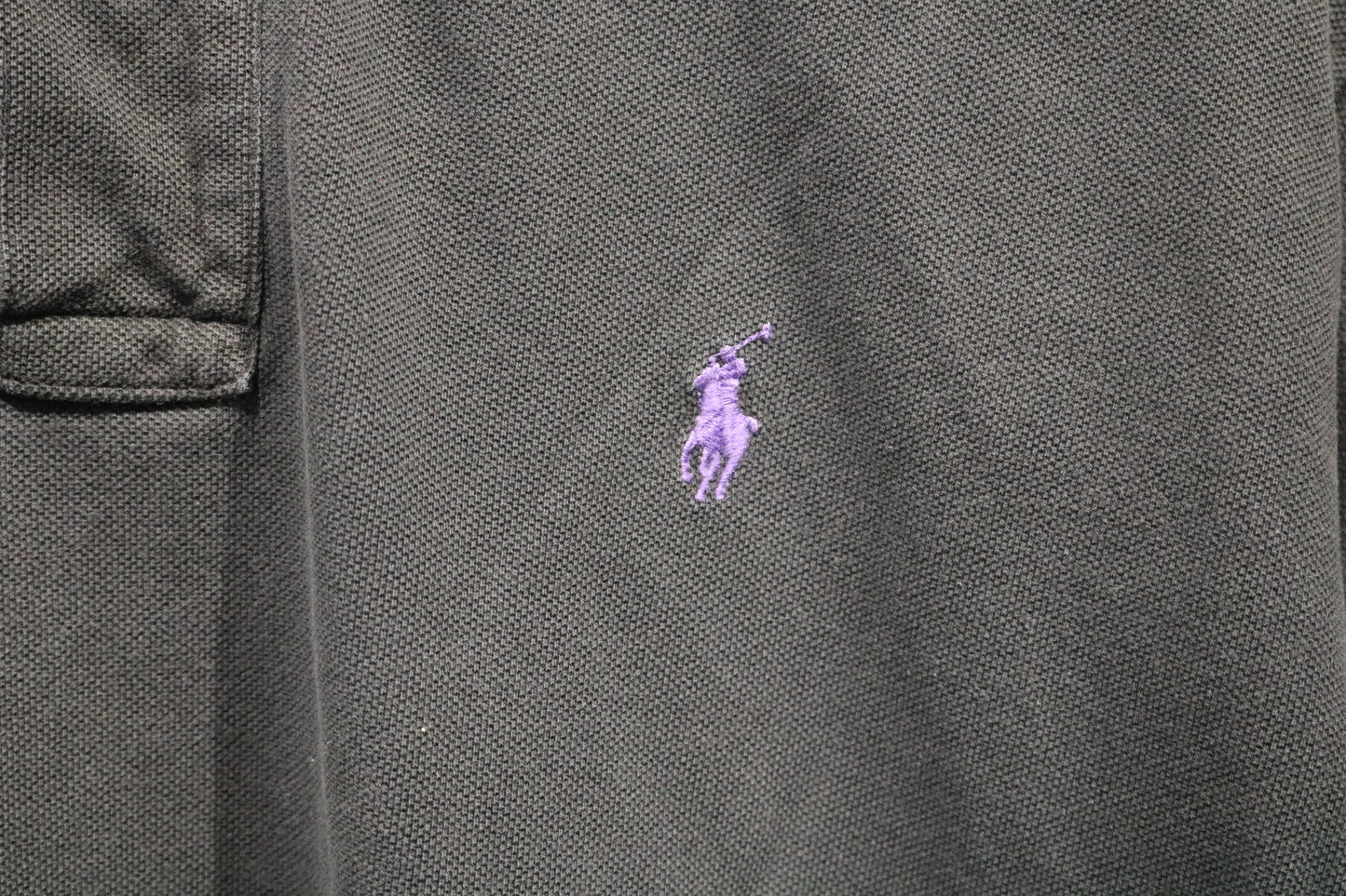 Polo-Ralph-Lauren Polo Shirt | Vintage Classic Fit Pique Polo | Purple Pony Logo Top | Casual Collared Shirt
