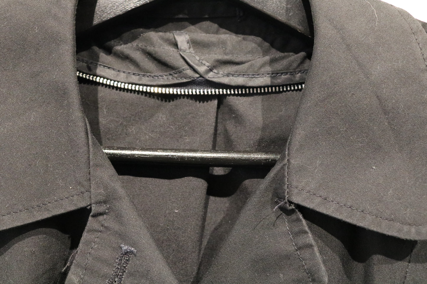 All-Weather Coat | Vintage Black Water-Repellent Liner Trench Coat | Classic Everyday Outerwear