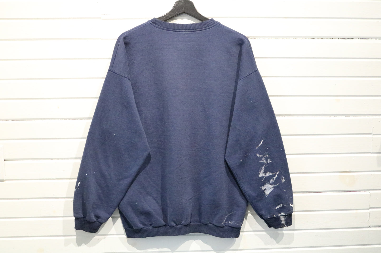 Notre-Dame Crewneck | Vintage 1990s University Graphic Sweatshirt | Navy Pullover