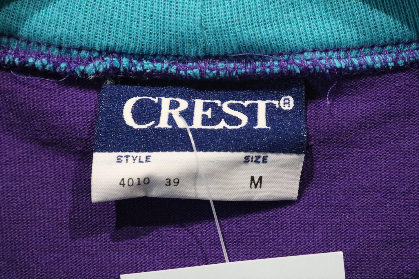 Crest T-Shirt | Vintage Purple Striped Tee | Casual Everyday Top