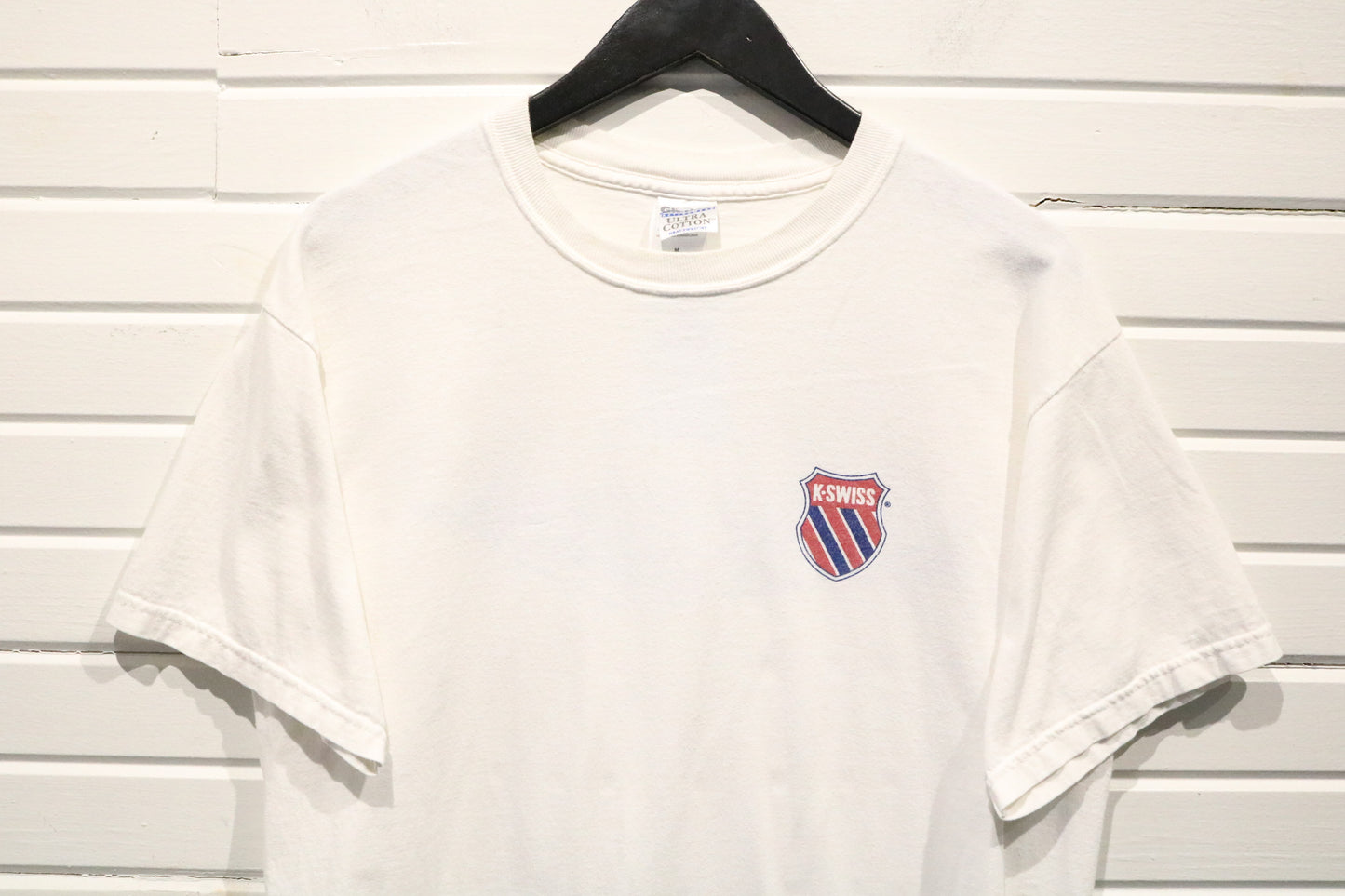 K-Swiss T-Shirt | Vintage Tennis Graphic Tee | Heavyweight Logo Shirt
