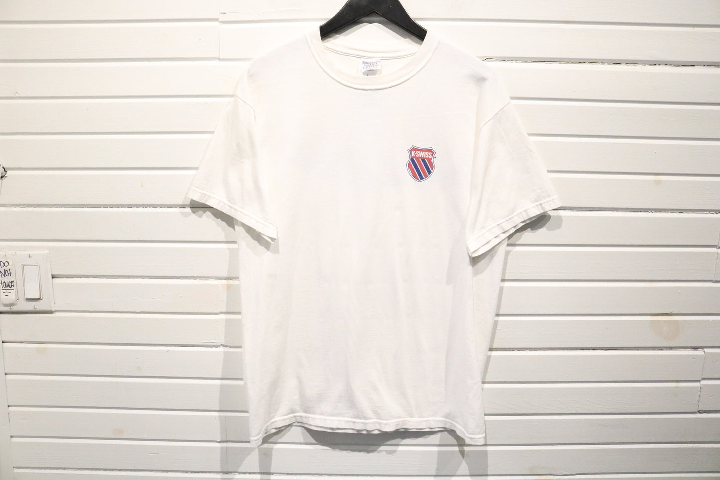 K-Swiss T-Shirt | Vintage Tennis Graphic Tee | Heavyweight Logo Shirt