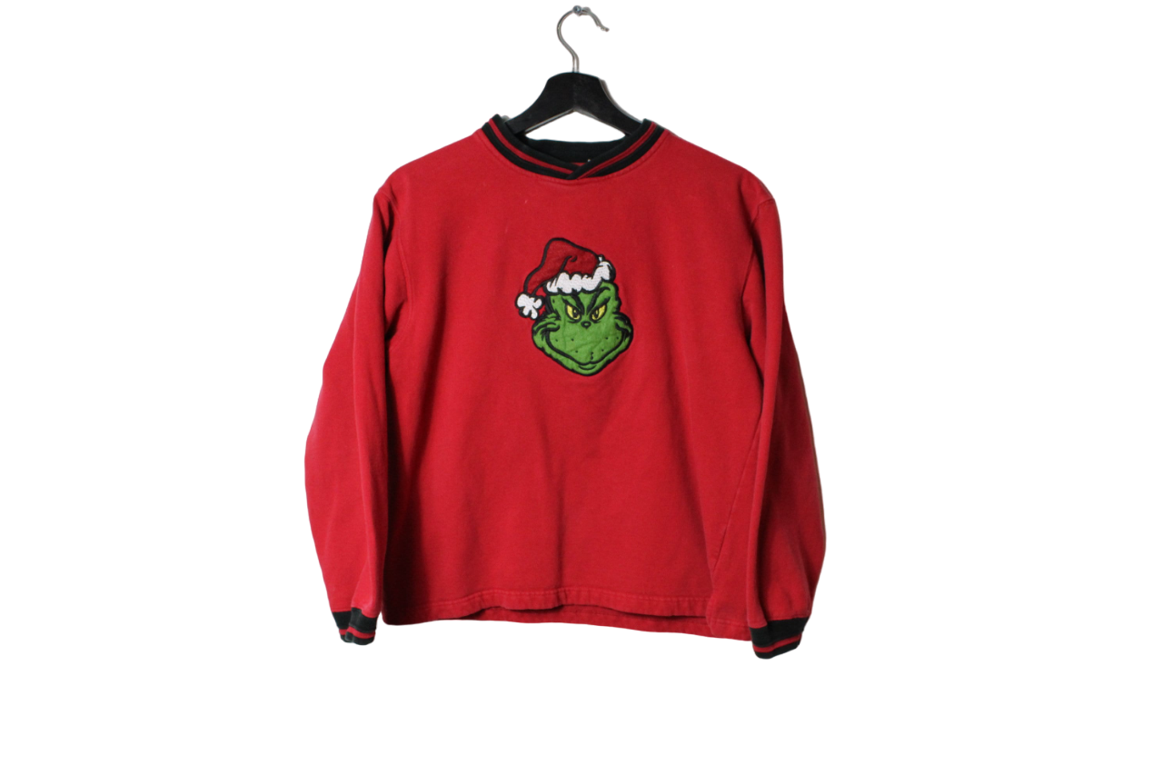 Vintage Grinch Sweater / Dr. Seuss Graphic Sweat-Shirt / Jim Carry / Movie Promo