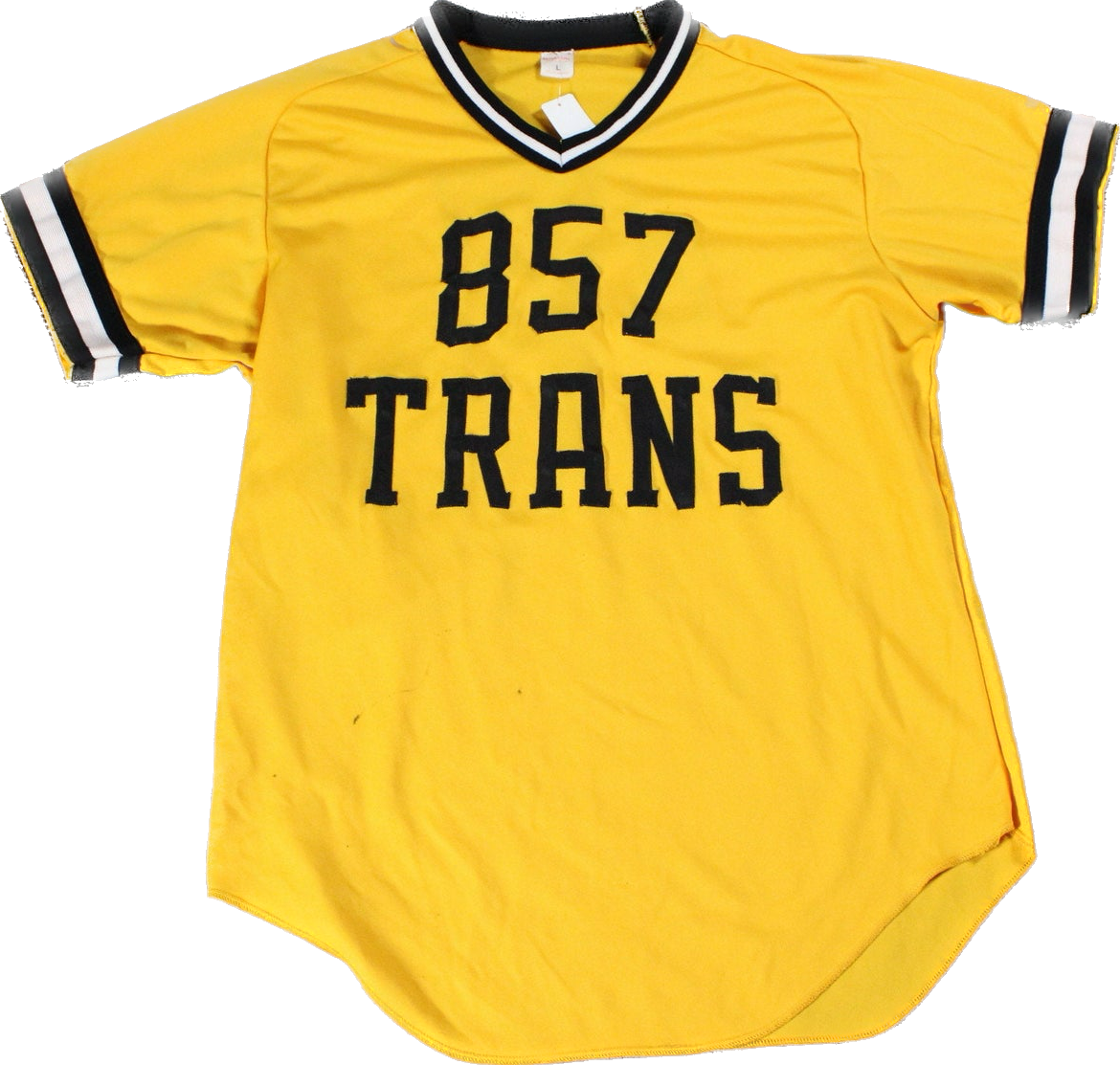 Wilson Hockey Jersey / Vintage Rayon / NHL Sports Player Uniform / TRANS / Yellow & Black