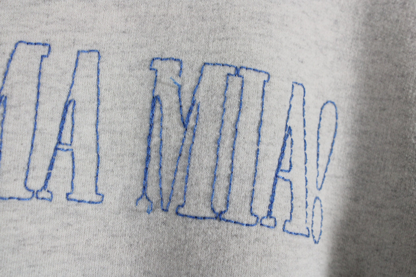 Mamma-Mia Sweater / Vintage Movie Promo Crewneck Sweatshirt / Embroidered Pullover / 90s Hip Hop Clothing / Streetwear