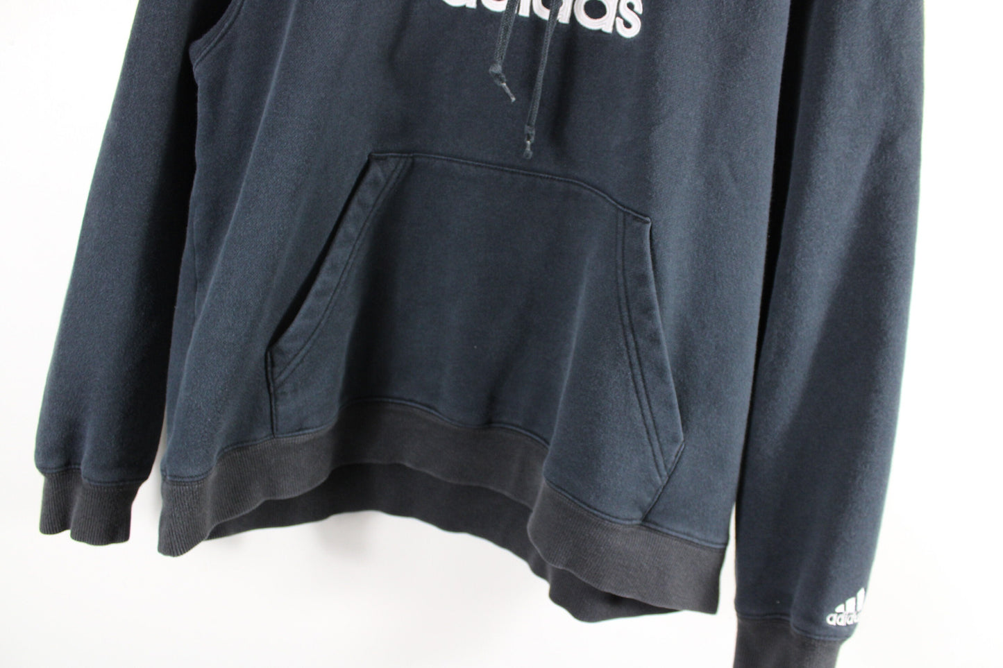 Adidas Hoodie Sweater / Vintage 90s-2000s Zip-Up Hoody / Y2K Graphic