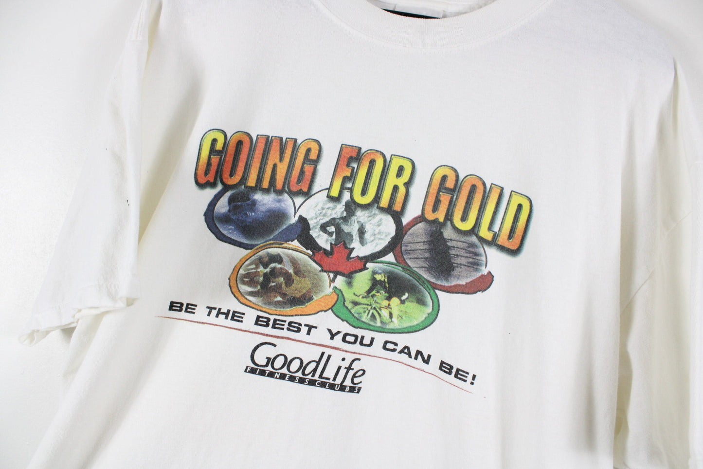 Good-Life Gym Shirt / Vintage Workout Tee Shirt / Athletic 90s Hip Hop Clothing / Streetwear