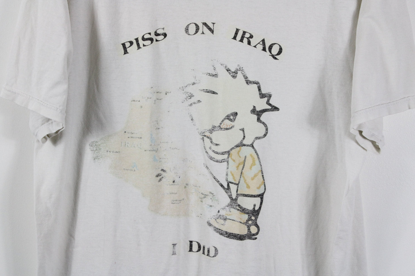 America-Iraq-War T-Shirt / Vintage Western USA Army Operation Iraqi Freedom Souvenir Tee / American Graphic Promo