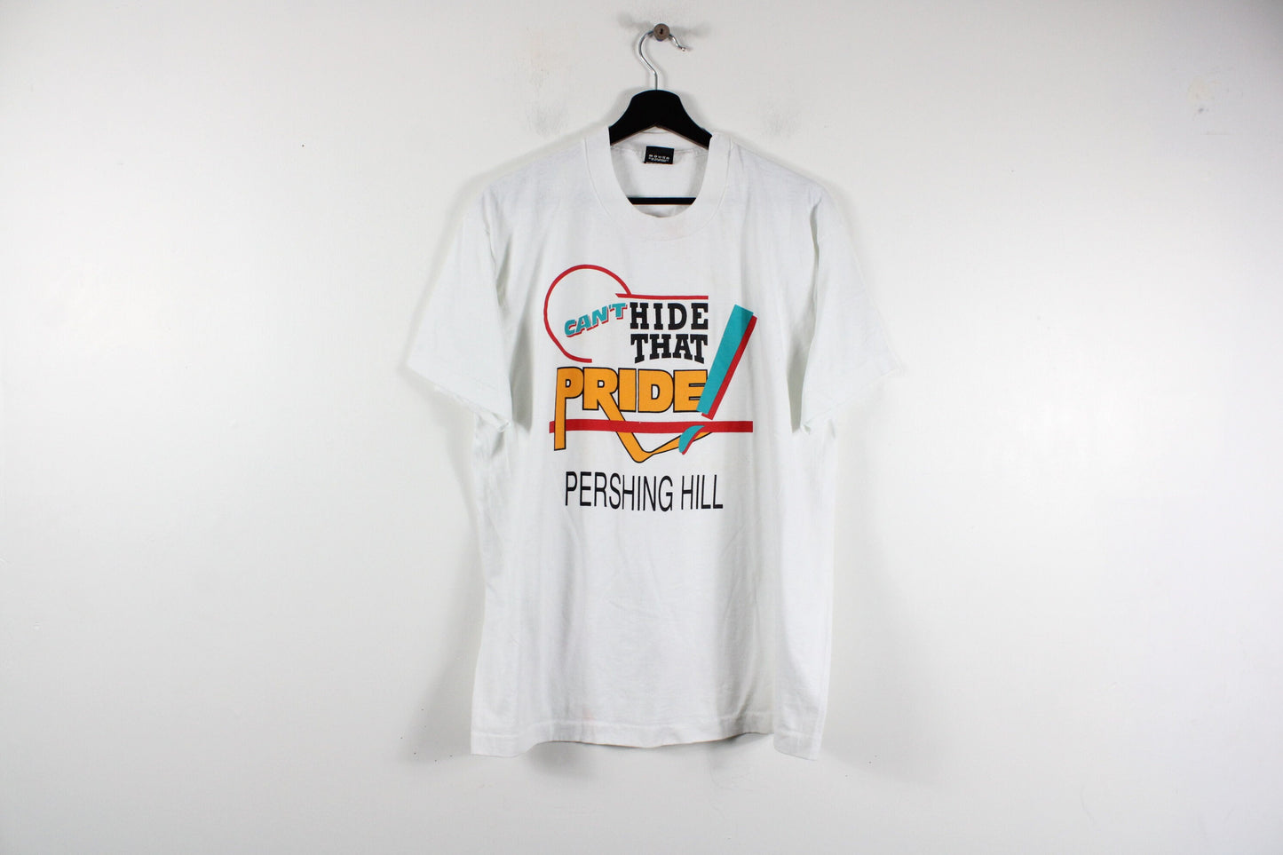 Pride T-Shirt / Vintage Can't Hide That Pride Pershing Hill Tee Shirt / 90s Clothing / Graphic Promo