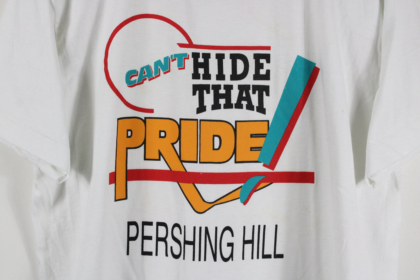 Pride T-Shirt / Vintage Can't Hide That Pride Pershing Hill Tee Shirt / 90s Clothing / Graphic Promo
