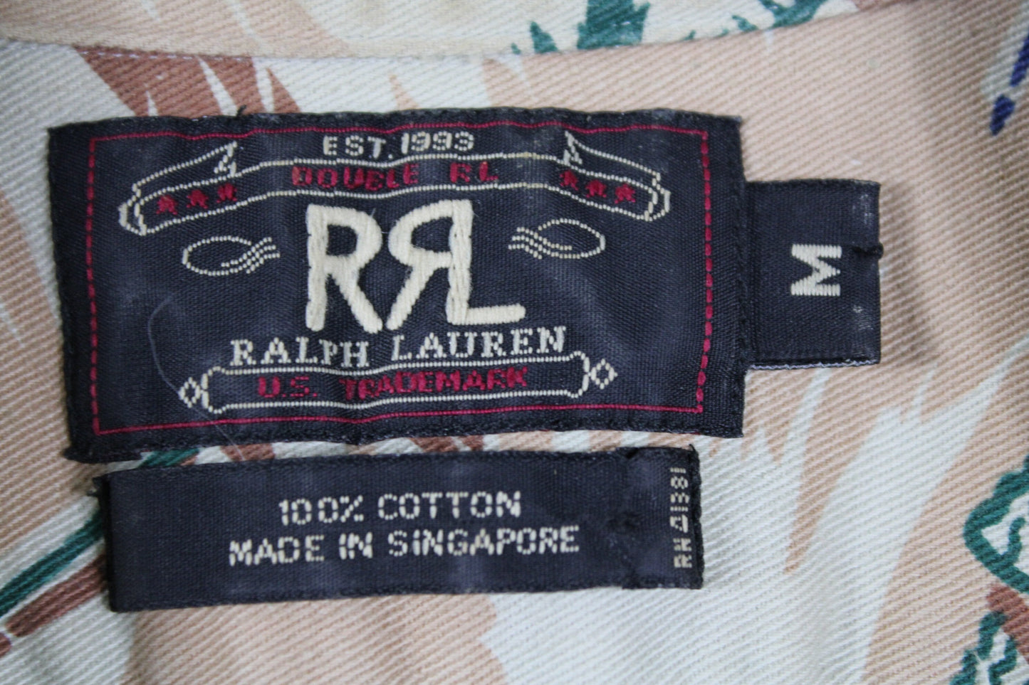 RRL Polo-Rugby Shirt / 90s Vintage Ralph Lauren Double-R-L Top / Hip Hop Clothing / Streetwear