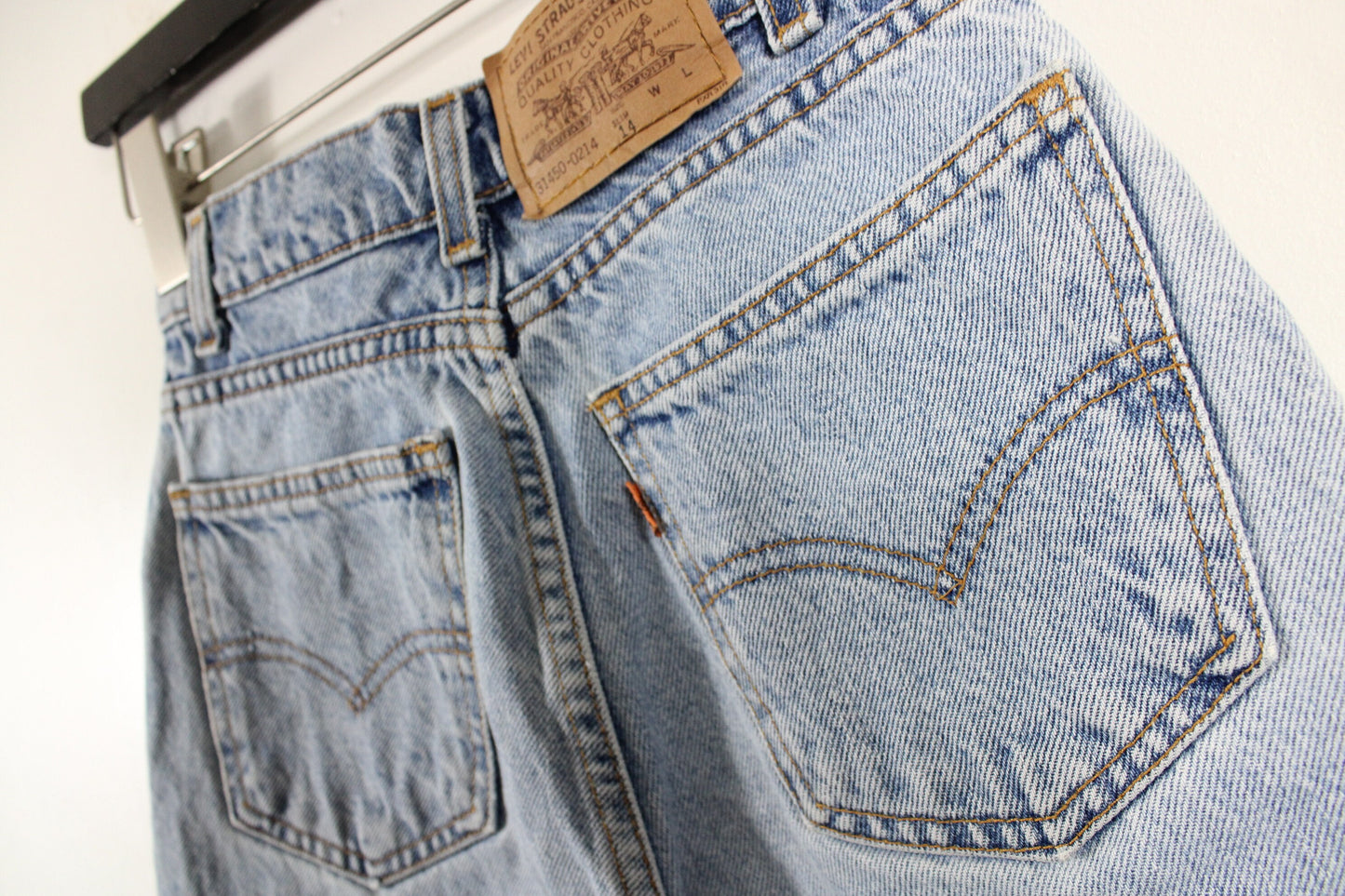 Levi's Jeans / Vintage Orange Tab Levis Denim Trouser / 90s / 80s Clothing / Western Cowboy