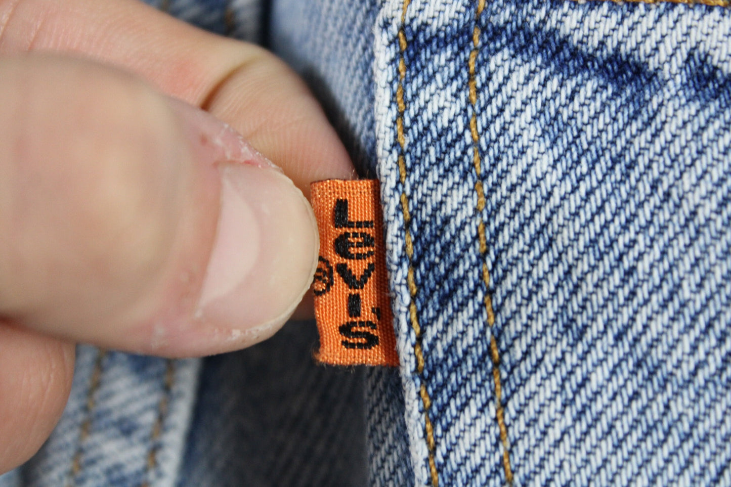 Levi's Jeans / Vintage Orange Tab Levis Denim Trouser / 90s / 80s Clothing / Western Cowboy