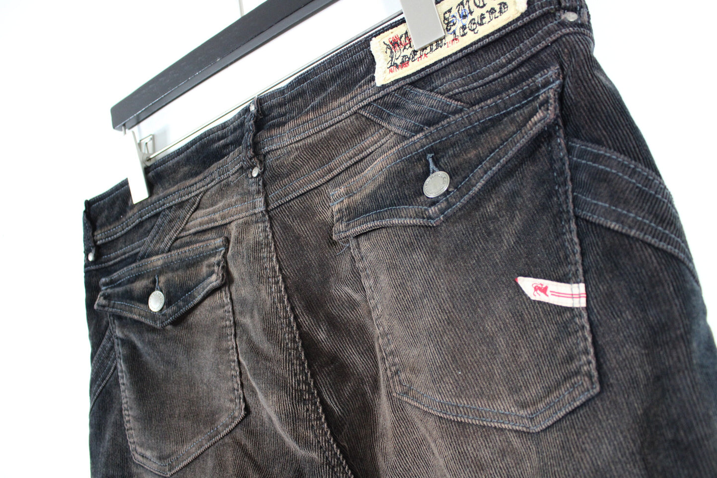 Parasuco Stacked-Jeans / Vintage Denim Flared Trouser / 2000's Y2K Streetwear Clothing / Size 34