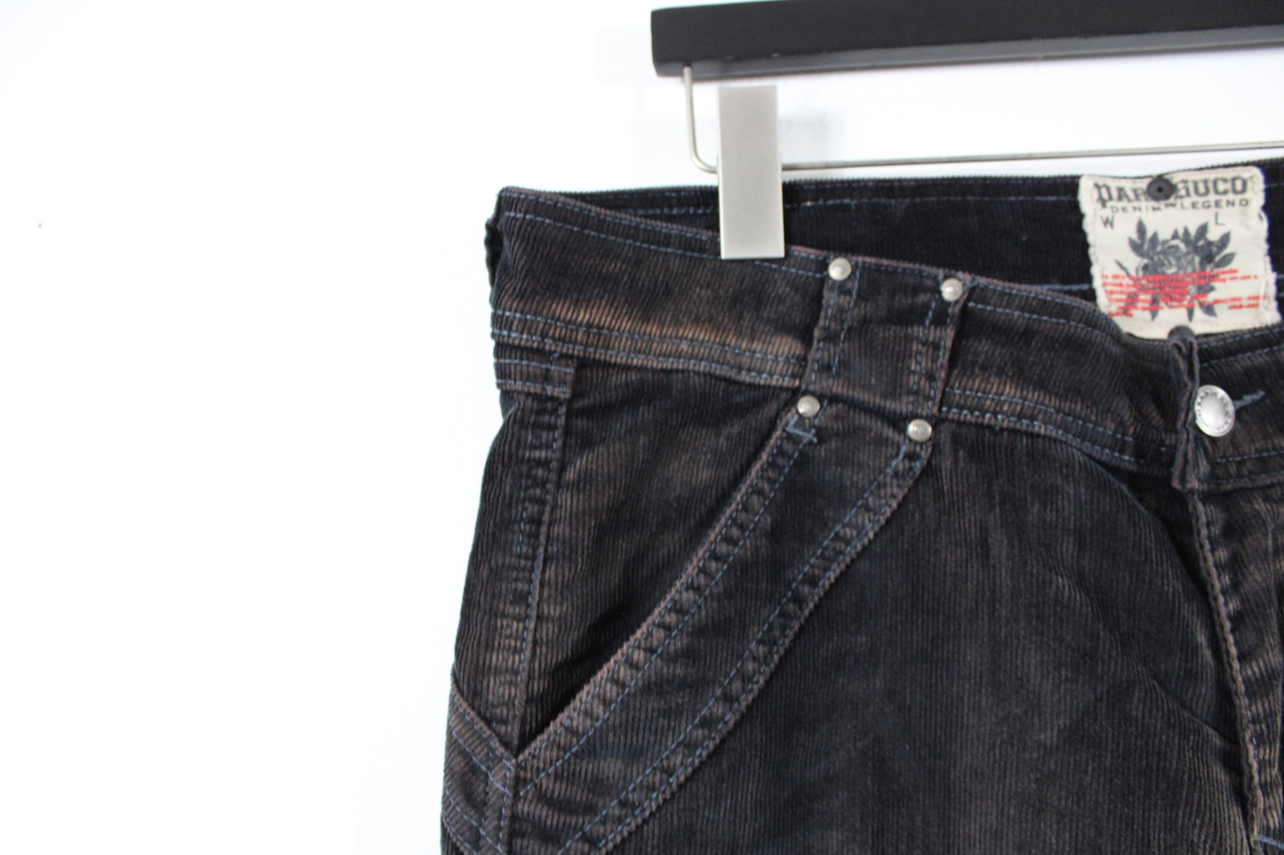 Parasuco Stacked-Jeans / Vintage Denim Flared Trouser / 2000's Y2K Streetwear Clothing / Size 34