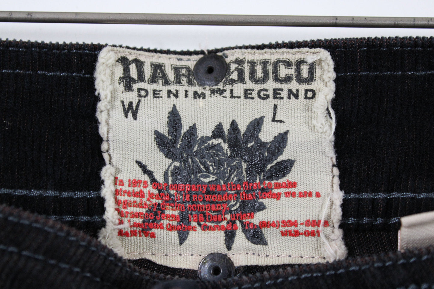 Parasuco Stacked-Jeans / Vintage Denim Flared Trouser / 2000's Y2K Streetwear Clothing / Size 34