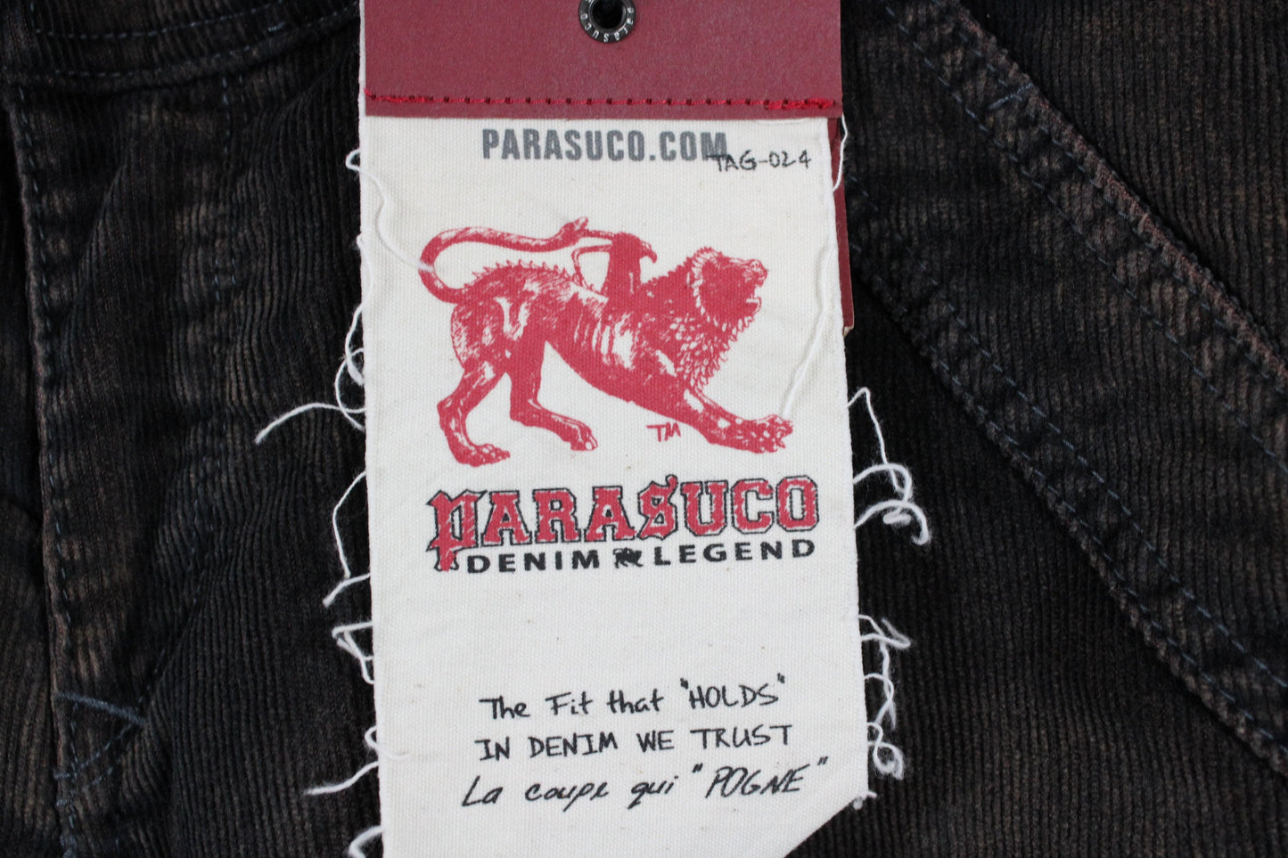 Parasuco Stacked-Jeans / Vintage Denim Flared Trouser / 2000's Y2K Streetwear Clothing / Size 34