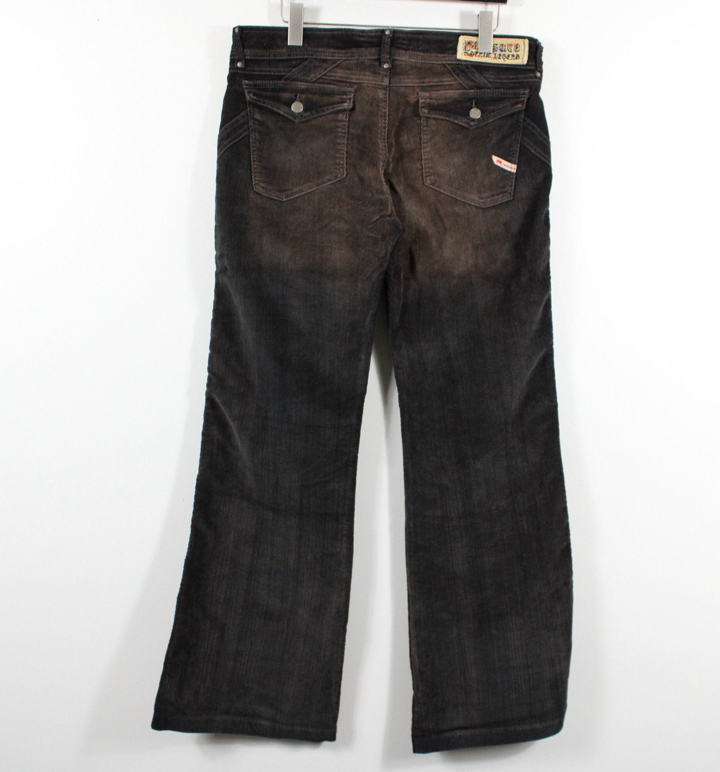 Parasuco Stacked-Jeans / Vintage Denim Flared Trouser / 2000's Y2K Streetwear Clothing / Size 34