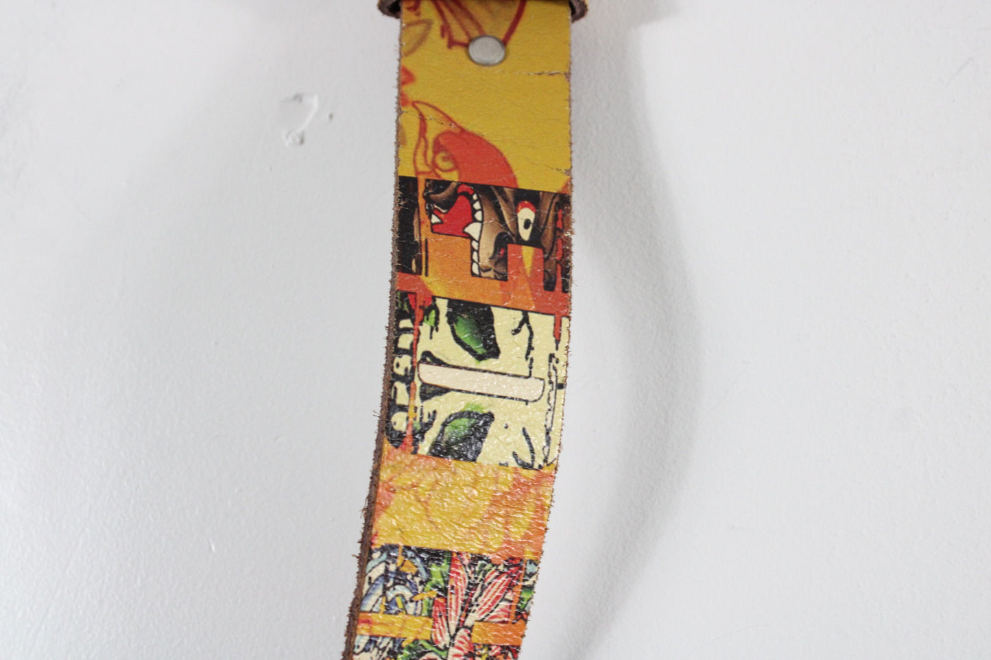 Ed-Hardy Belt / Vintage Genuine Leather / 2000's Y2K Streetwear Clothing Accesories