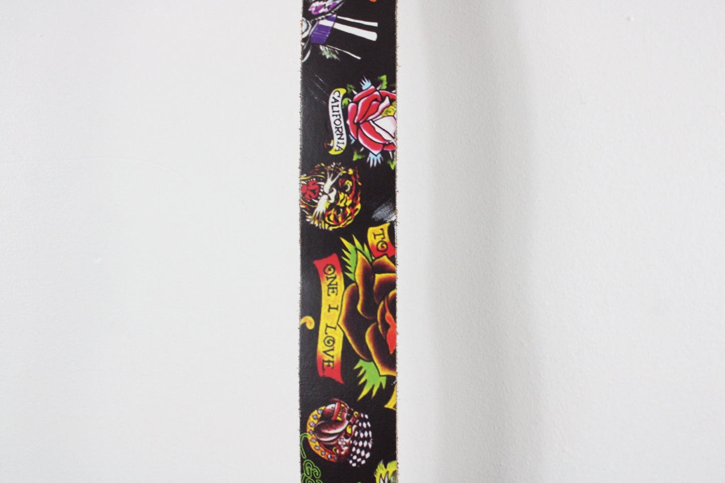 Ed-Hardy Belt / Vintage Genuine Leather / 2000's Y2K Streetwear Clothing Accesories