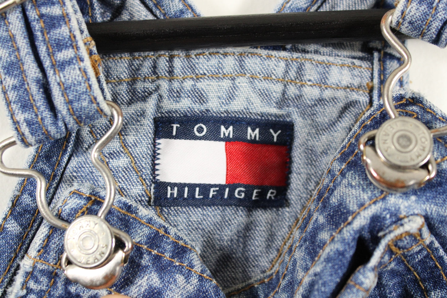 Tommy-Hilfiger Overalls / Vintage 90s Babies Coveralls / Heavy Construction Canvas Denim