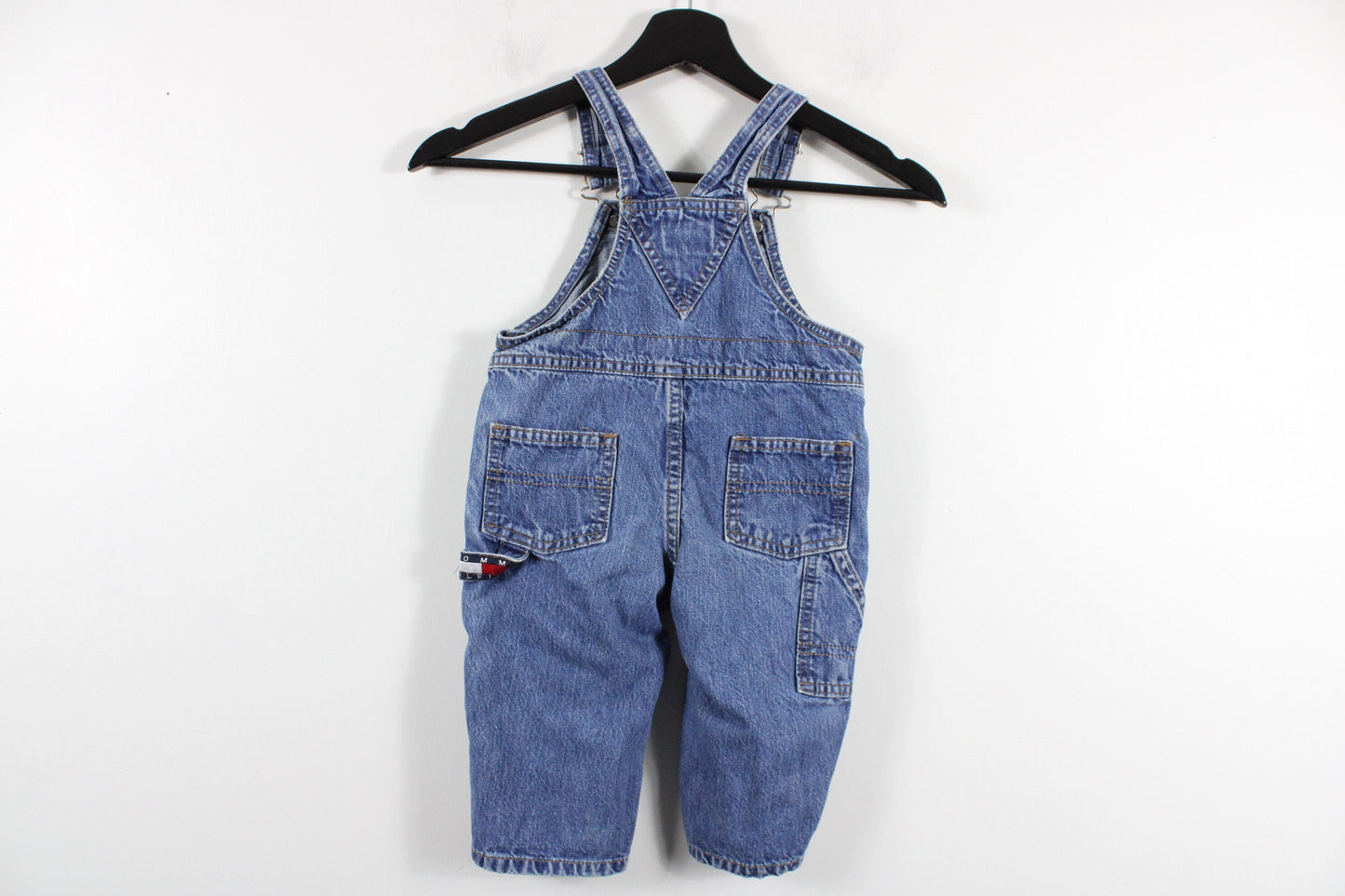 Tommy-Hilfiger Overalls / Vintage 90s Babies Coveralls / Heavy Construction Canvas Denim