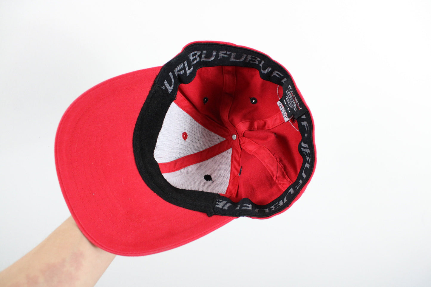 Fubu Flex-Fit Hat / Vintage Sports Script Cap / Y2K / 2000s Headwear / 90s Athletic Clothing