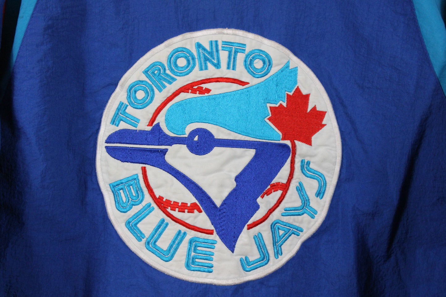 Blue-Jays Newface Jacket / Vintage MLB Baseball Letterman Varsity Coat / 90s Toronto World Series Champion / Canadian Sports Team Graphic