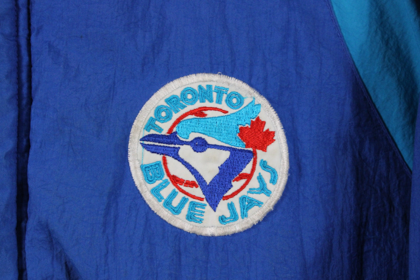 Blue-Jays Newface Jacket / Vintage MLB Baseball Letterman Varsity Coat / 90s Toronto World Series Champion / Canadian Sports Team Graphic