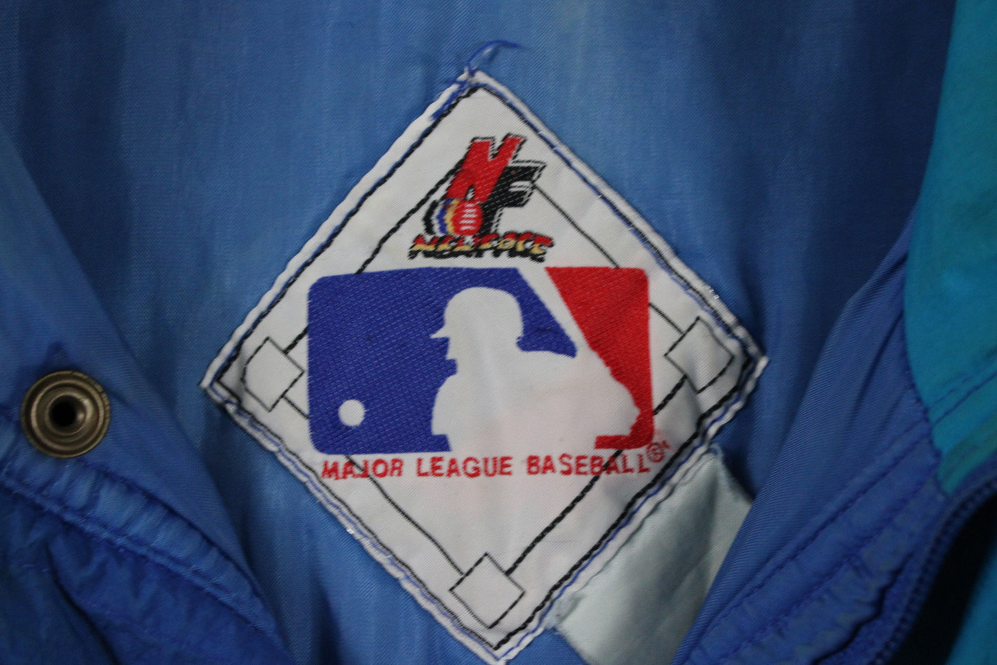 Blue-Jays Newface Jacket / Vintage MLB Baseball Letterman Varsity Coat / 90s Toronto World Series Champion / Canadian Sports Team Graphic