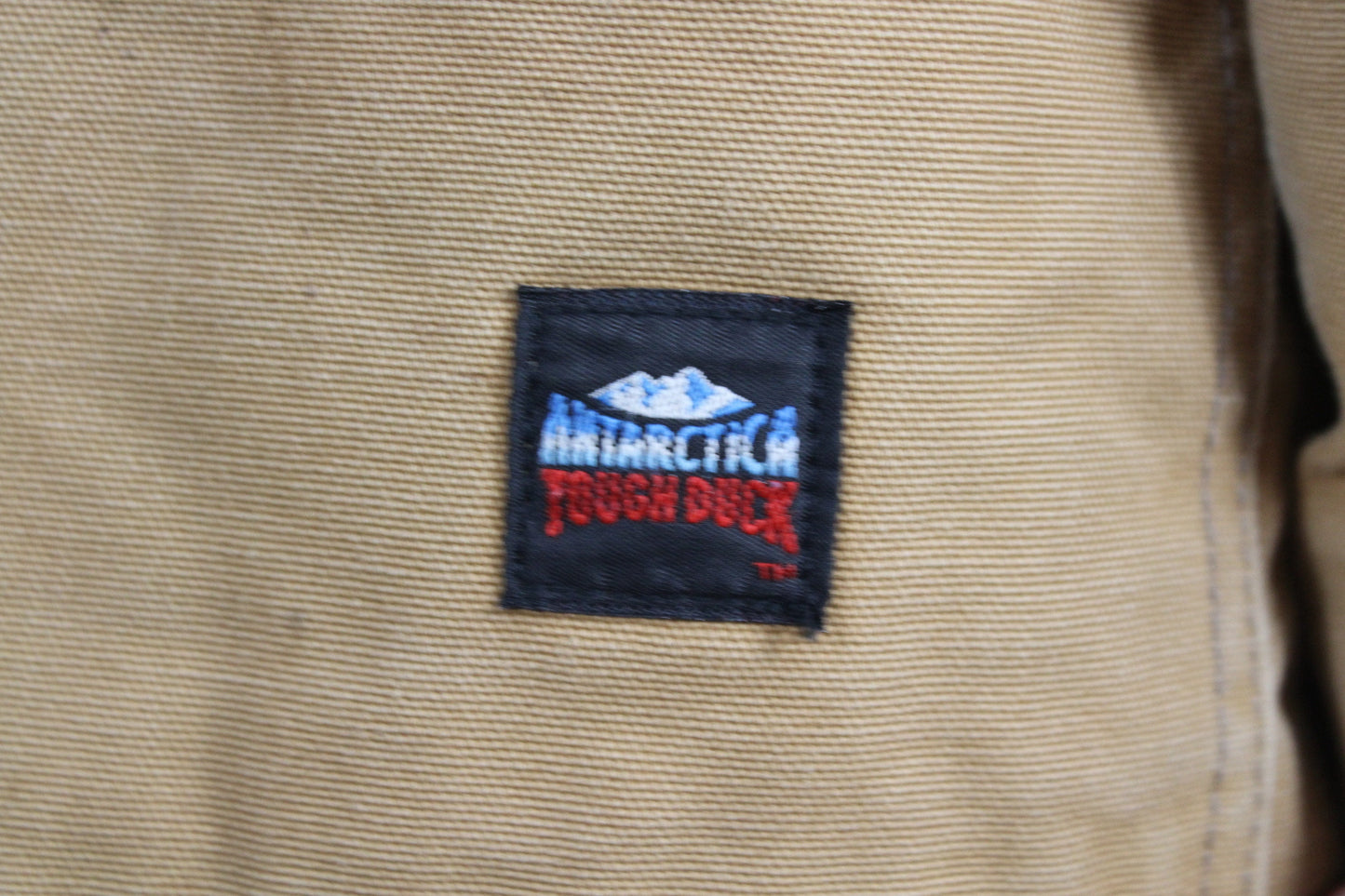 Tough-Duck Detroit Chore-Jacket / Blanket Lined / Vintage Carpenter Work Wear Utility Bomber Coat / Heavy Construction Canvas Denim
