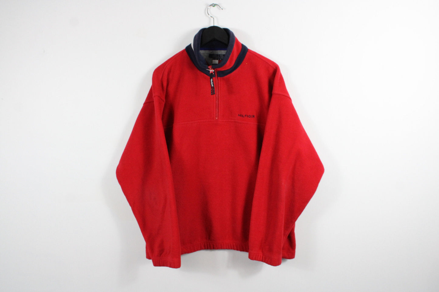 Tommy-Hilfiger Jacket / Fleece Denali Coat / 90s Vintage Hip-Hop Clothing / Streetwear / Men's