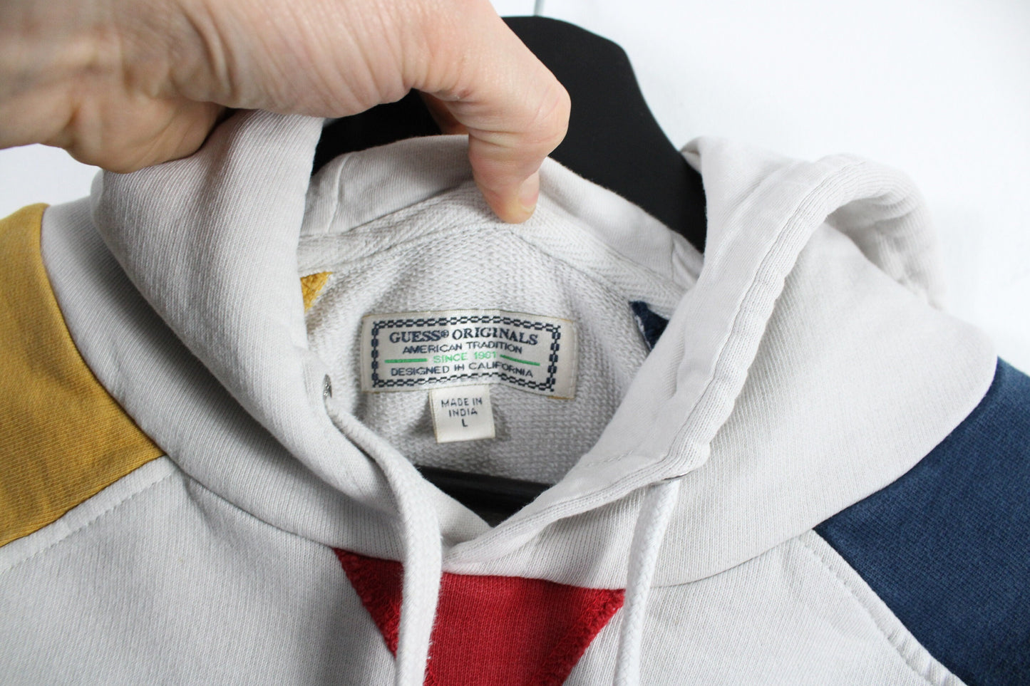 Guess USA Sweater / Vintage 90s Hoodie Sweatshirt / 1990s Hip-Hop Clothing Hoody