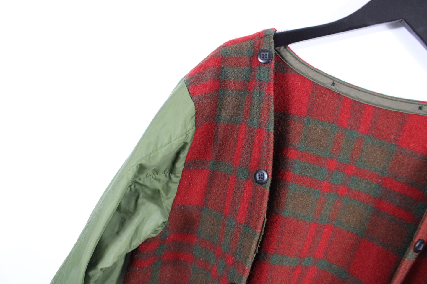 Woolen-Mills Plaid-Jacket / Vintage Buffalo Barn Coat / Western Cowboy Style / 1950s / 1960s / 50s-60s