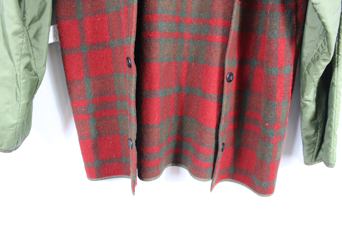 Woolen-Mills Plaid-Jacket / Vintage Buffalo Barn Coat / Western Cowboy Style / 1950s / 1960s / 50s-60s