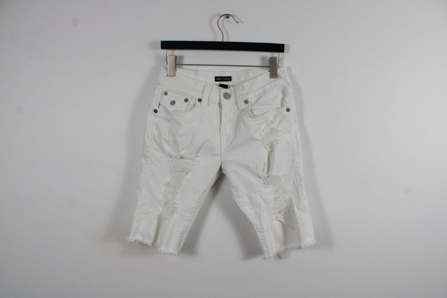 True Religion Jean Shorts / 90s Vintage Denim Jorts Streetwear / Hip Hop Clothing