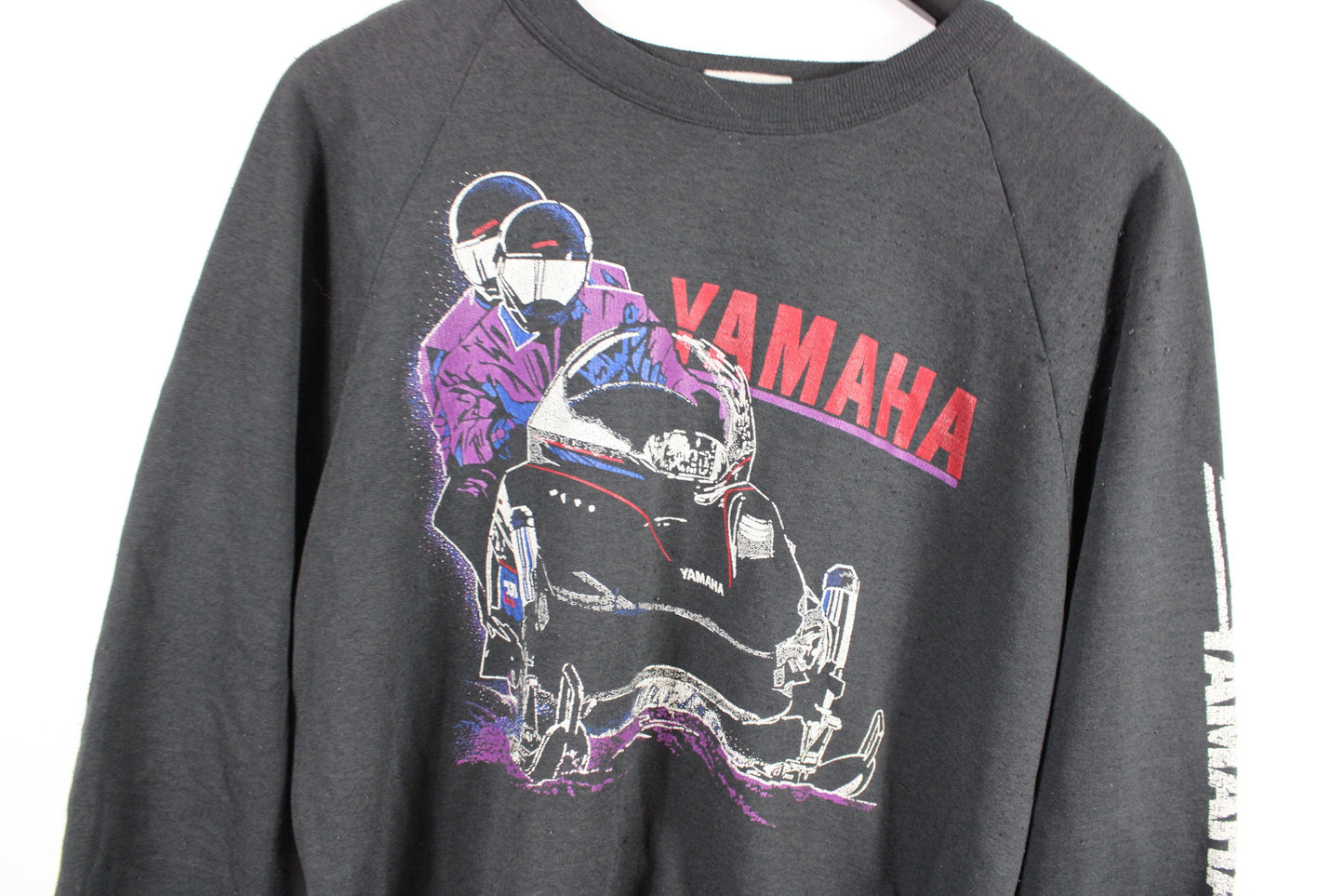 Snowmobile-Racing Sweater / Vintage Yamaha Graphic Sweatshirt / 90s-2000s / Y2k Motor Sports Graphic