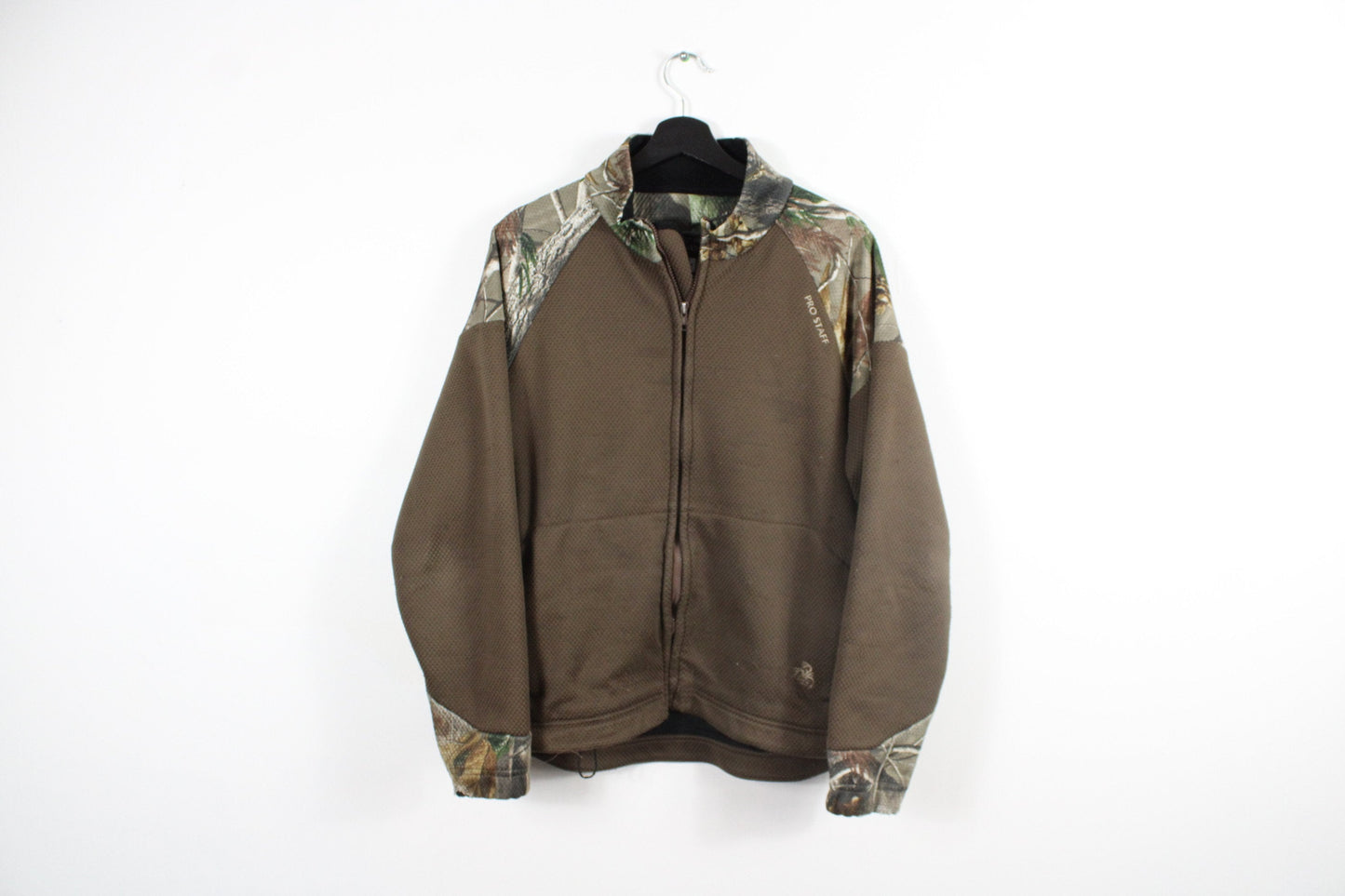 Forest Camo Jacket / Vintage 90s Camouflage Hunting Coat / Hunter